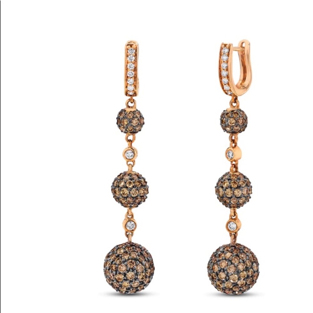 Le Vian Choc Diamond Earrings 6ct tw 14K Rose Gold